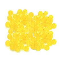 Bloco Redondo de Placa LEGO Transparente Amarelo, a Granel