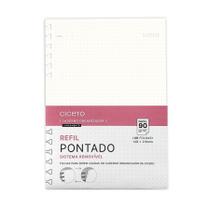 Bloco refil A5 organizador Offset pontilhado 40 folhas - Cicero Bloco refil A5 organizador Offset pontilhado 40 folhas - Cicero