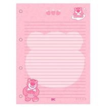 Bloco refil caderno argolado universitário 96 folhas pautado Lotso - Dac