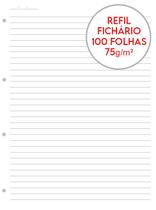 Bloco Refil Fichário 4 Furos c/ 100fls 75g/m² UN PM