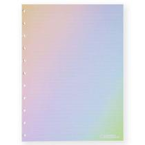 Bloco refil grande Rainbow pautado branca 120g com 30 folhas - CIRG4023 - Caderno Inteligente