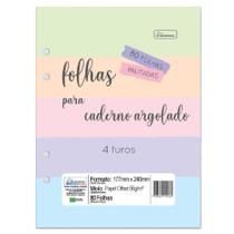 Bloco Refil para Caderno Argolado 177 x 240mm 80 Folhas CADERSIL Bloco Refil para Caderno Argolado 177 x 240mm 80 Folhas CADERSIL