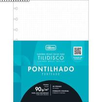 Bloco Refil Para Tilidisco Colegial (médio) Pontilhado 50 Folhas Tilibra