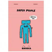 Bloco Rhodia Edição 90 anos & Paper People 10,3x14,6cm 80 Folhas Bloco Rhodia Edição 90 anos & Paper People 10,3x14,6cm 80 Folhas