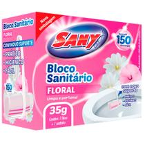 Bloco Sanitário Odorizante Aparelho e Refil de 35g Floral Sany Mix