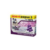 Bloco Sanitário Pack Promo Leve 4 Pague 3 30g Lavanda Hippo Bloco Sanitário Pack Promo Leve 4 Pague 3 30g Lavanda Hippo