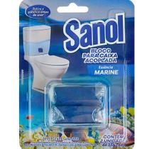 Bloco Sanitário Para Caixa Acoplada Sanol 2 Unidades - Limpeza e Perfume Vaso Sanitário Fragrância:Marine Bloco Sanitário Para Caixa Acoplada Sanol 2 Unidades - Limpeza e Perfume Vaso Sanitário Fragrância:Marine