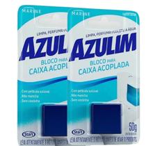 Bloco sanitário perfumado para caixa acoplada 50g cada 2 unidades Bloco sanitário perfumado para caixa acoplada 50g cada 2 unidades