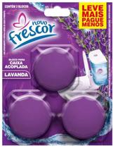 Bloco Sanitário Triplo para Caixa Acoplada Novo Frescor C/ 03 blocos Lavanda