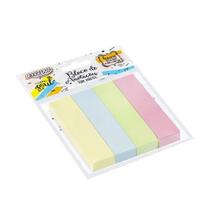 Bloco smart notes 19x76mm color tom pastel com 100 folhas 4 blocos - ba1976