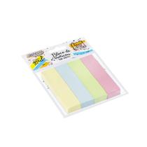 Bloco Smart Notes 19x76mm- Colorido Pastel - 100fls - 4 Blocos