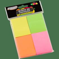Bloco smart notes 38x51mm- colorido neon - 100fls