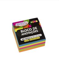 Bloco smart notes 50x50mm- colorido neon - 250fls - 1cubo