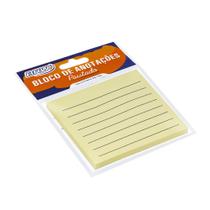 Bloco Smart Notes 76x76mm Pautado Amarelo Pastel - 50fls