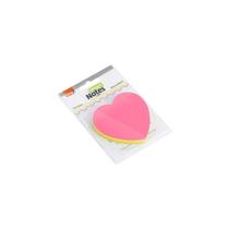 Bloco Smart Notes Coração 70x70mm Colorido Neon BRW 100fls