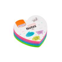 Bloco Smart Notes Love 70x70 mm Coração - Colorido Soul - 200 Folhas - 1 Bloco