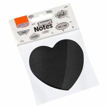 Bloco smart notes love 70x70mm coração pret 50fls 1bloco brw