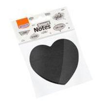 Bloco smart notes love 70x70mm coração - preto - 50fls - 1bloco - BRW