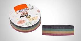 Bloco smart notes round pequeno brw - 200 folhas divididas em 4 cores