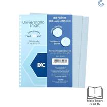 Bloco Smart Universitário Azul 90g 48 Fls - Dac