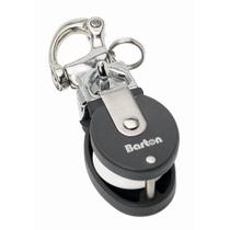 Bloco Snatch Block Barton Marine 90301 - pequeno com manilha de pressão de aço inoxidável Bloco Snatch Block Barton Marine 90301 - pequeno com manilha de pressão de aço inoxidável