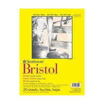 Bloco Strathmore Bristol Liso 270G 22,9X30,9 20 Folhas