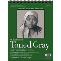 Bloco Strathmore Sketch Toned Gray 118g 27,9x35,6 24 Fls 1 ed
