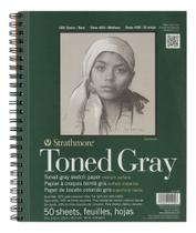 Bloco Strathmore Toned Gray Sketch 22,9x30,5cm 118g/m² 50 F