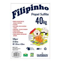 Bloco Sulfite A3 120g 40kg C/ 25 Folhas Filiperson 01781 Bloco Sulfite A3 120g 40kg C/ 25 Folhas Filiperson 01781
