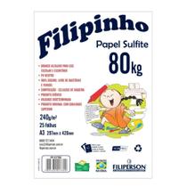 Bloco Sulfite A3 240G 80Kg Com 25 Folhas Filiperson 01761 Bloco Sulfite A3 240G 80Kg Com 25 Folhas Filiperson 01761