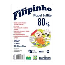 Bloco Sulfite A4 240g 80kg C/ 25 Folhas Filiperson 01760 Bloco Sulfite A4 240g 80kg C/ 25 Folhas Filiperson 01760