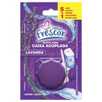 Bloco Tablete Sanitário Lavanda Lilás para Caixa Acoplada Novo Frescor 45g Com Odor Agradável Descarga Flores do Campo