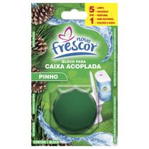 Bloco Tablete Sanitário Pinho Verde para Caixa Acoplada Novo Frescor 45g Com Odor Agradável Descarga Banheiro Natureza