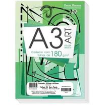 Bloco Técnico Sem Margem Desenho A3 20 Fls Branco 180g/m2 - Pauta Branca Bloco Técnico Sem Margem Desenho A3 20 Fls Branco 180g/m2 - Pauta Branca