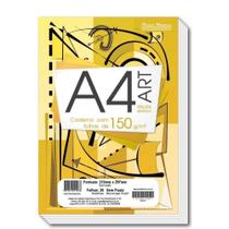 Bloco Tecnico Sem Margem Desenho A4 20 Fls Branco - Pauta Branca