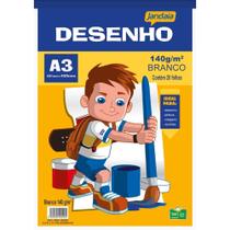 Bloco Técnico sem Margem para Desenho A3 140G 20 Folhas Branco - Pacote com 5 Unidades Bloco Técnico sem Margem para Desenho A3 140G 20 Folhas Branco - Pacote com 5 Unidades