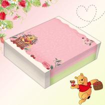 Bloco Tilembrete Ursinho Pooh 80mm x 91mm 100 Folhas - Tilibra Papelaria Fofo Material Escolar Anotação