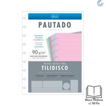 Bloco Tilidisco Colegial Colors 90g 50 Fls - Tilibra Bloco Tilidisco Colegial Colors 90g 50 Fls - Tilibra