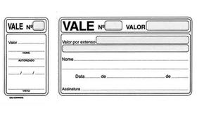 Bloco Vale com Canhoto 155x70mm com 100 Folhas Sao Domingos