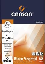 Bloco vegetal A3 90g Canson com 50 folhas Bloco vegetal A3 90g Canson com 50 folhas