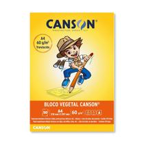 Bloco Vegetal Canson A4 210x297mm 60g pacote com 50 folhas Bloco Vegetal Canson A4 210x297mm 60g pacote com 50 folhas