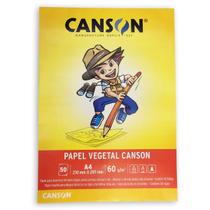 Bloco Vegetal Canson Escolar 60g A4 50 Fls
