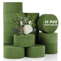 Bloco verde de espuma floral TAOPE para flores artificiais, 15 unidades