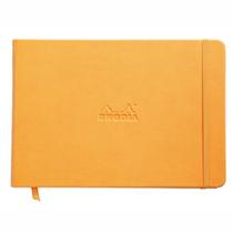 Bloco Webnotebook Rhodia A5 96 Folhas Capa de Couro Laranja Bloco Webnotebook Rhodia A5 96 Folhas Capa de Couro Laranja