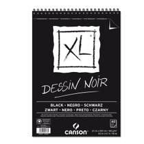 Bloco XL Dessin Noir Black Espiralado Canson 150g/m² A4 40 Folhas