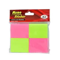 Blocos Adesivos (PostIt) 38mm x 50mm Neon