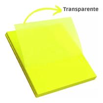 Blocos Adesivos (PostIt) - Transparente - 76x76mm - Bloco com 50 folhas -