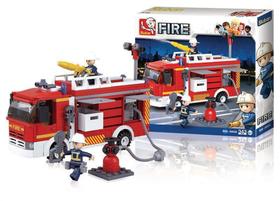 Blocos Caminhão de Bombeiros com Hidrante 343 Peças - Multilaser - Lego