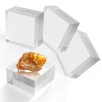 Blocos de Acrílico Transparente SAMYUCHO 7 cm - Kit com 4 unidades Blocos de Acrílico Transparente SAMYUCHO 7 cm - Kit com 4 unidades