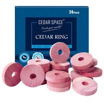 Blocos de cedro para armazenamento de roupas Cedar Space 24 unidades